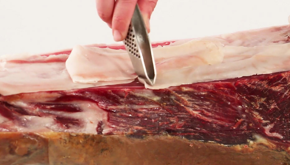 Conservar el corte del jamón