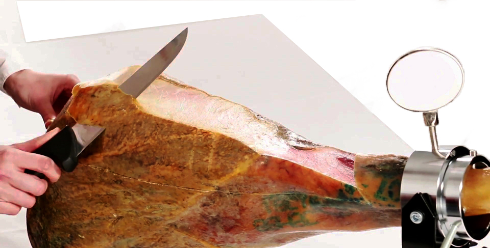 Descortezado del jamón
